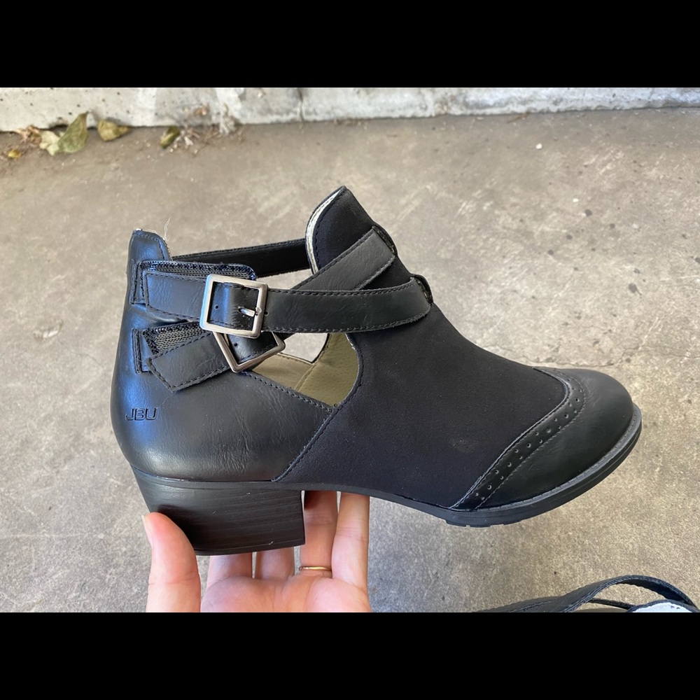 Black booties size 10
